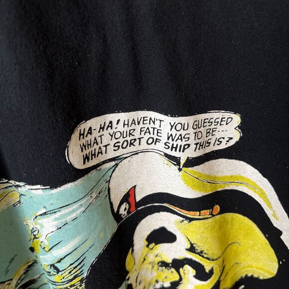 Strange Worlds T Shirt Black XL Extra Large Comic Drawing Graphic Tee Cotton - Picture 10 of 16